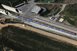 Vista aérea del túnel del Pertús. Foto: TP Ferro ©F. Hédelin.