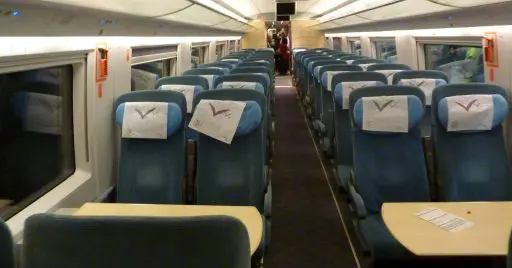 Interior de un tren de la serie 103 de Renfe. Foto: Miguel Bustos