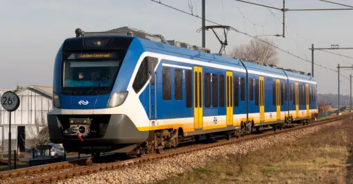 Unidad CAF Civity eléctrica de los ferrocarriles neerlandeses, similar a los 60 trenes de baterías para Renania del Norte-Westfalia. NICKY BOOGAARD.