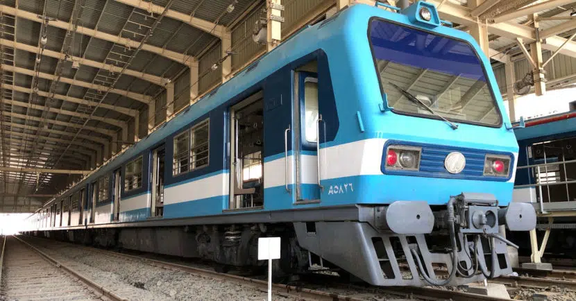 Tren de la línea 1 del metro de El Cairo que será reformado por CAF.