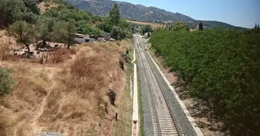 Línea Bobadilla-Algeciras a su paso por Jimera del Libar. AKHRAM.