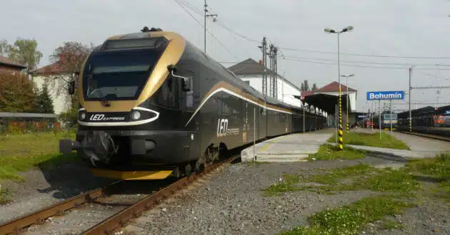 Stadler FLIRT de Leo Express en la estación de Bohumín. DARIUSZ SIECZKOWSKI.