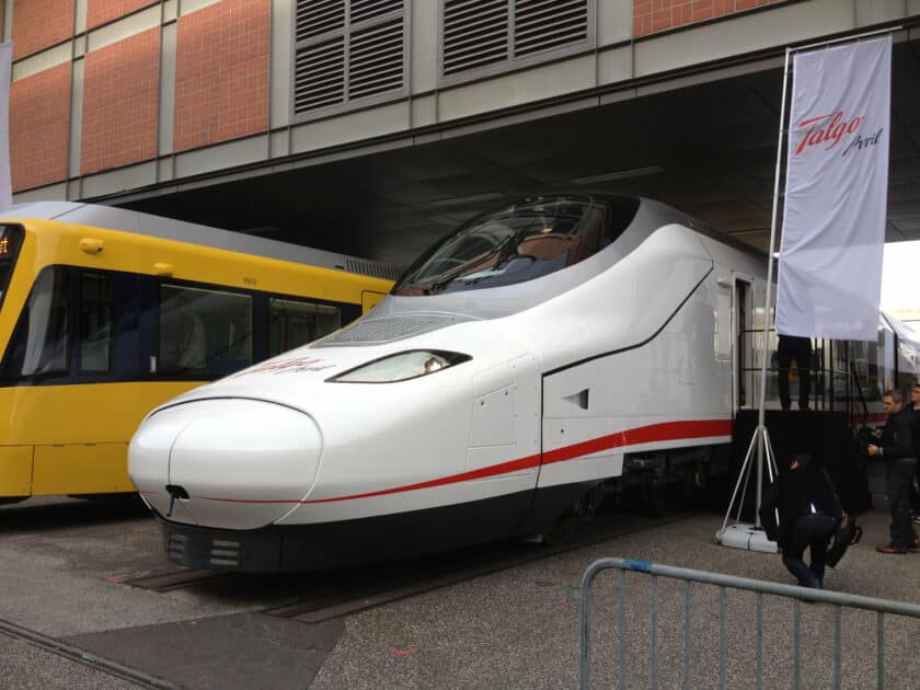 Prototipo del Avril de Talgo expuesto en InnoTrans 2012. HERR.EICHHORN.