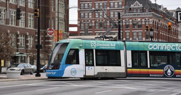 Tramway manufactured by CAF for Cincinnati. © CAF.