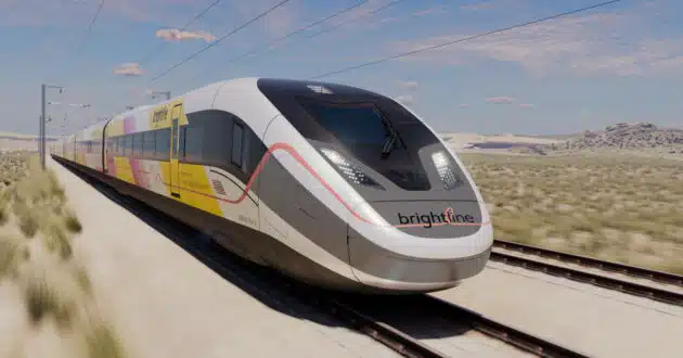 Computer image of the new American Pioneer 220, which Siemens will build in its new high-speed train factory in the USA. © SIEMENS MOBILITY.