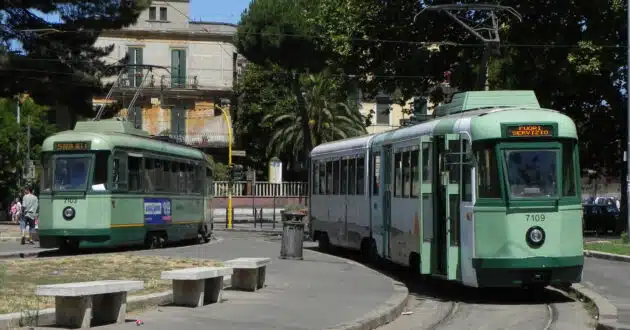 The ATAC 7000 series Stanga trams are to be replaced with modern CAF Urbos. VAN LOON.