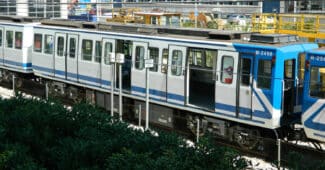 Una de las composiciones de la serie 2000A de Metro de Madrid que se van a desguazar con este contrato. © FERNANDO FANJUL.