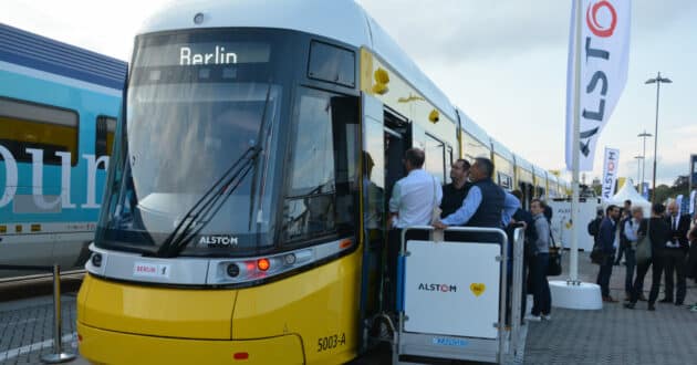 Tranvía Urbaliner de Alstom para BVG, expuesto en InnoTrans 2024 (CC BY NC SA) MIGUEL BUSTOS.