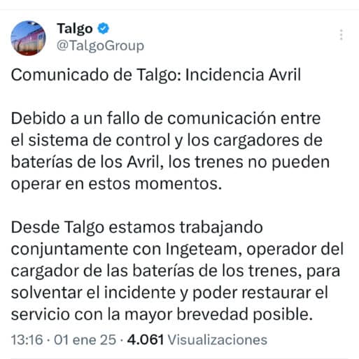 Comunicado Talgo