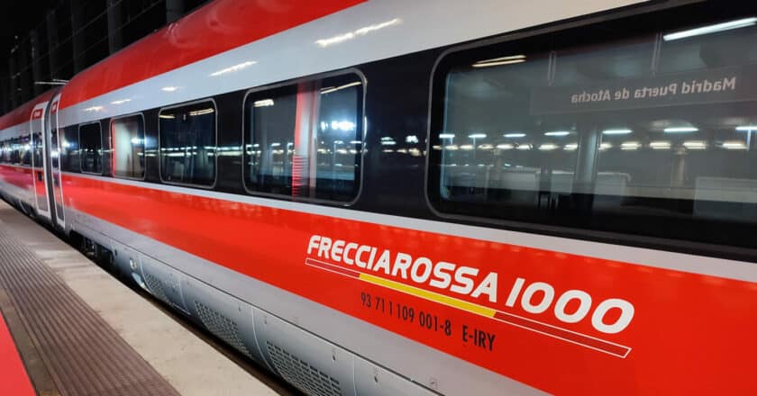 Tren de iryo en Puerta de Atocha durante la presentación de la serie 109. © MIGUEL BUSTOS.